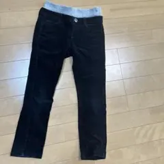 値下げ　MPS コーデュロイブラックロングパンツ サイズ120 記名あり