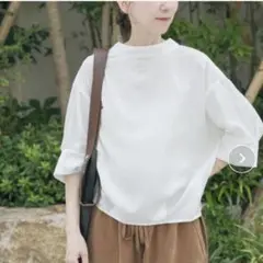 ITEMS URBANRESEARCH シアー5ブソデハイネックブラウス