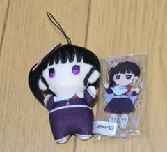 鬼滅の刃　栗花落カナヲ　ゆらふわみにみにぬいぐるみ　繋がるアクリルスタンド