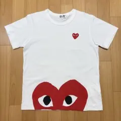 【美品】コムデギャルソン Tシャツ 白 ハート L