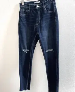 韓国風 美脚 スリムスキニージーンズ Sサイズ