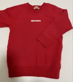 ミキハウス miki HOUSE サイズ100 赤 ロゴトレーナー