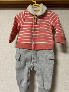 kid's zoo キッズズー　裏起毛　ロンパース　80 美品のサムネイル