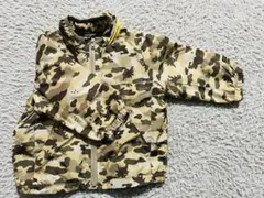 【美品】petit main 撥水加工 ウィンドブレーカー 恐竜 迷彩 90cm