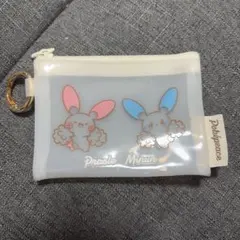 プラスル　マイナン　ポケピース　クリアポーチ　カラビナ付き