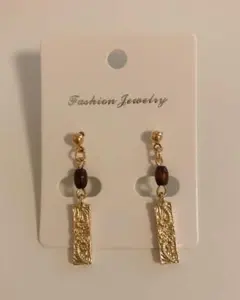 ハワイアンジュエリー風 ゴールド ハンドメイドピアス