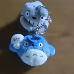 となりのトトロ ぬいぐるみキーホルダー 大トトロ 中トトロ 2点セット