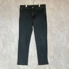【アダムエロペ】ストレッチスキニーパンツ M ダークグレー 綿混 伸縮性有りのサムネイル