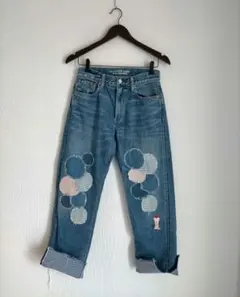 GO TO HOLLYWOOD デニム マルパッチ ロングパンツ 01のサムネイル