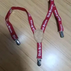 サスペンダー ミッフィー キッズ こども用 赤
