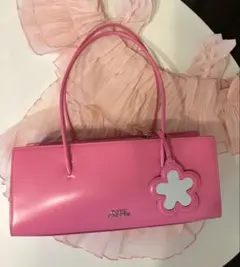 ［極美品］☆MARC JACOBS ☆ ハンドバッグ ピンク チャーム ミラー付 極美品］☆MARC JACOBS ☆ ハンドバッグ ピンク チャーム ミラー付