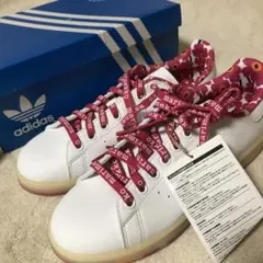 신품 미사용 adidas スタンスミス マリメッコ ピンク ウニッコ 24cm