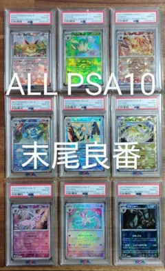 【PSA】9連番　ブイズ　マスターボールミラー 末尾01～09