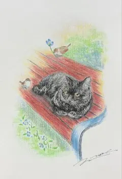 猫の絵　原画