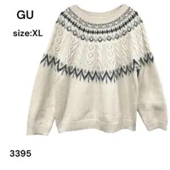 ジーユー　GU ニット　セーター　トップス　XL 長袖　おしゃれのサムネイル