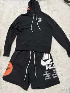 NIKE パーカー＆ショーツ セット S ブラック
