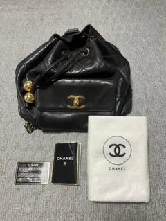 CHANEL シャネル マトラッセ リュック　巾着型　ラムスキン　ココマークのサムネイル