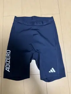 adidas ADIZERO ハーフタイツ M ネイビー