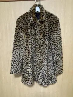 ZARA レオパード柄　エコファー　ファーコート