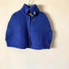 美品　fdash ファミリア　ニットポンチョ　Sサイズ　60〜90cm