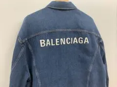 BALENCIAGA バレンシアガ バックロゴ デニムジャケット サイズ44