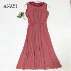 ANAYI ソフトツイル プリーツ ソデツキ ワンピース 38 - メルカリ