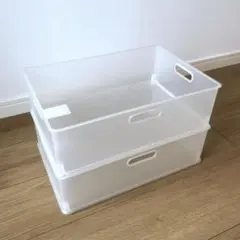 クリア収納ボックス 2個セットのサムネイル