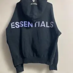 たしい様専用ESSENTIALS ブラック パーカー フード付き