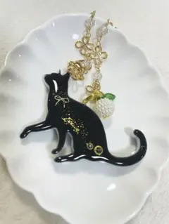 黒猫チャーム キーホルダー　まとめ買い割引