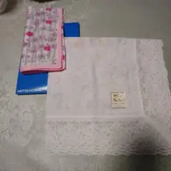 Hanae Mori 花柄ハンカチ 2点セット