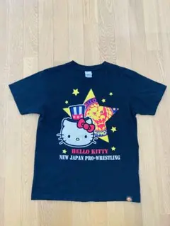 Hello Kitty キティちゃんコラボ新日本プロレス Tシャツ レディースS