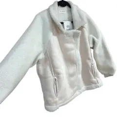ボアジャケット ホワイト　おしゃれ　レディース　新品