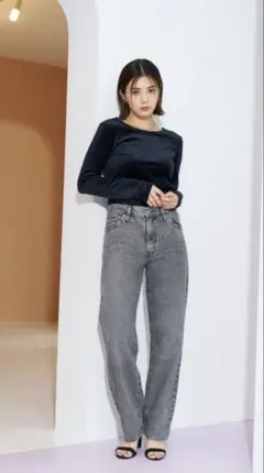 リーバイス　Levi's BAGGY DAD グレー WHAT ONCE WAS