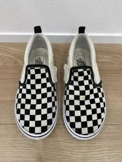 VANS チェッカーフラッグ スリッポン　22センチ