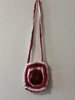 ハンドメイド 編み物ポシェット サコッシュ トートバッグ ショルダーバッグ
