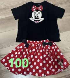 ミニー　トップス・ボトムスセット 100cm