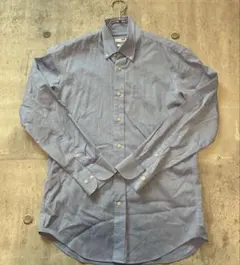 UNIQLO スリムフィット スーパー　ノンアイロンシャツ M　ブルー