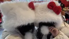 ハローキティ ファー帽子