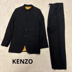 ①【美品】KENZO PARIS ケンゾー セットアップスーツ ブラック 花柄 ①【美品】KENZO PARIS ケンゾー セットアップスーツ ブラック 花柄
