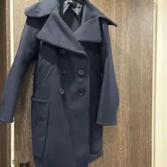 UNIQLO＋j ダブルフェイスピーコートネイビー　Sユニクロプラスジェイ