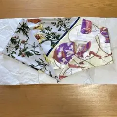 manipuri マニプリ フルーツ柄 シルク100% スカーフ 87㎝×87㎝ - メルカリ