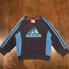 adidas ネイビー トレーナー サイズ90 100 サッカー　アディダス