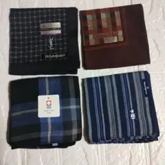 【新品・未使用】ブランドハンカチまとめ売り　４枚