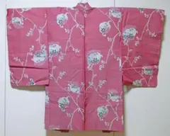 ☆銘仙☆長羽織☆変り織り☆ドット☆美品☆仕付け糸☆正絹☆