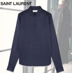 2026年最新】SAINT LAURENT PARIS カラー：ネイビー系 メンズ 長袖 