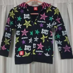 ベビードール ジップアップパーカ130