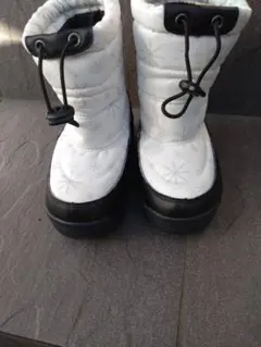 子ども用スノーブーツ ホワイト/ブラック