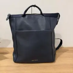 コールハーン シボ革 レザーコンバーチブルバックパック A4大容量3way 