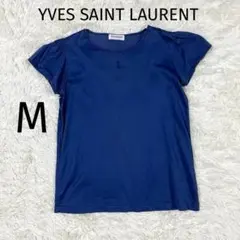 イヴサンローラン YSL ロゴ　刺繍　Tシャツ ネイビーのサムネイル