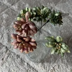 花デザイン ヘアピンセット 6個